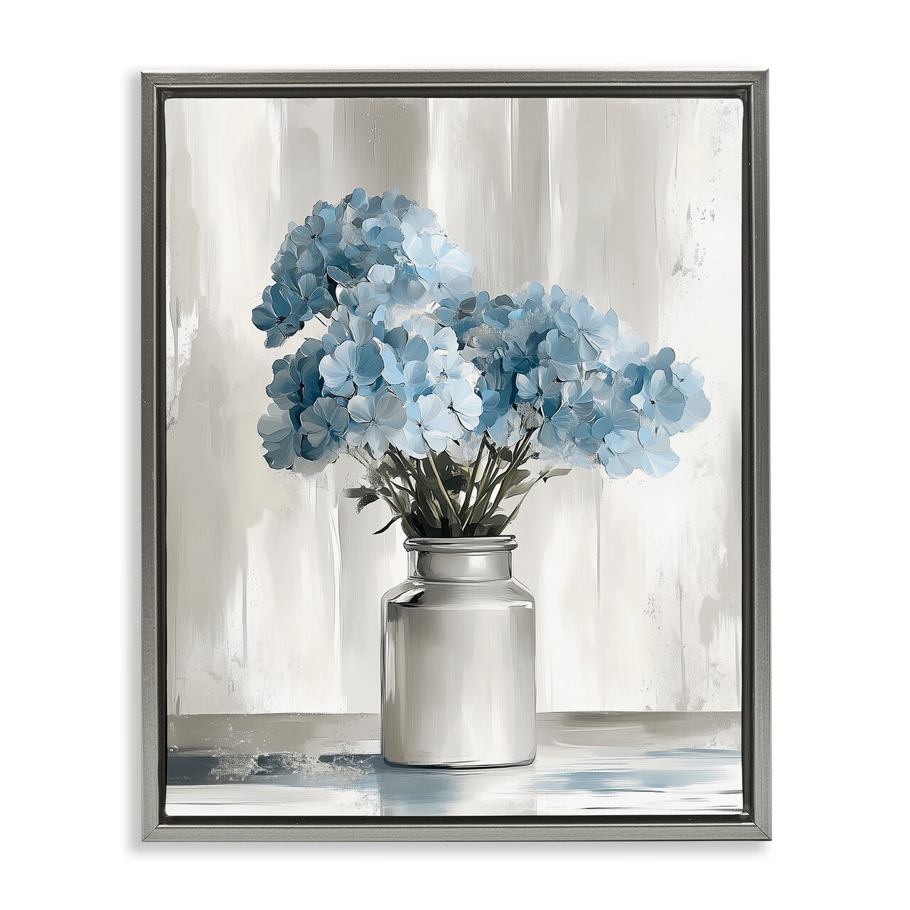 Stupell Industries Blue Cottage Hydrangeas Floating Frame By Annabelle Hall